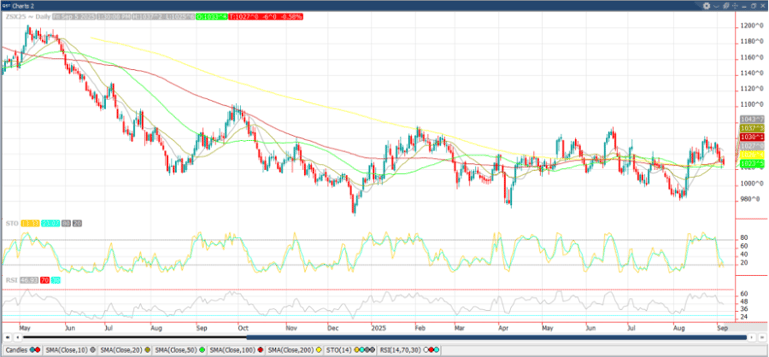 November ‘25 Soybean chart_9.6